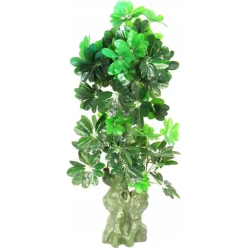 umělá květina Umělý listnatý stromek, dekorace do koupelny i interiéru, 110 cm