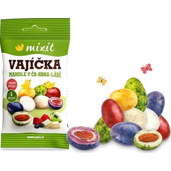 Čokoláda Mixit Veli-koko-noční vajíčka do kapsy mandle v bílé čokoládě