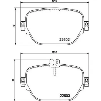 Brzdová destička Sada brzdových destiček, kotoučová brzda HELLA 8DB 355 039-221