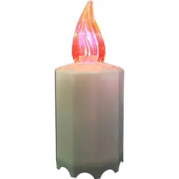 Svíčka LED VLOŽKA DO HŘBITOVNÍCH SVÍČEK SVÍČKA HŘBITOVNÍ SVÍČKA VELKÁ 2x R6 ČERVENÁ 90 DNÍ 11 CM