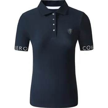 Dámské triko Covalliero Polo S/S 2025, tmavě modré - vel. M