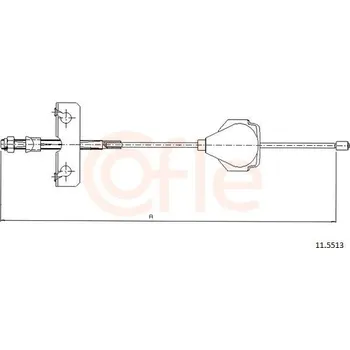 Lanko parkovací brzdy Lanovod parkovací brzdy COFLE 92.11.5513