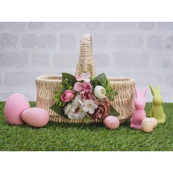 Košíček na Velikonoce Košík na svěcení Holander (Bílý/24/Květina)