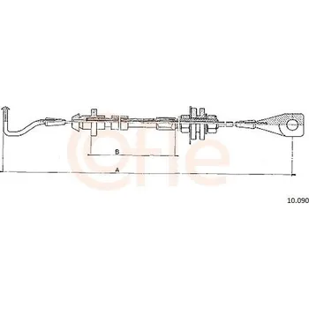 Plynové lanko Lanko plynu COFLE 10.090