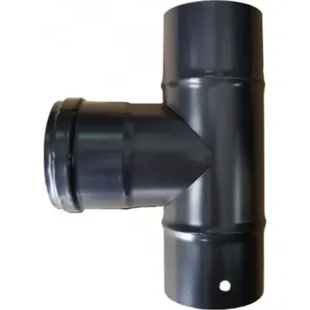 Kouřovod T-kus s těsněním 80/80 mm, kouřovod pro peletová kamna, kotle (Možnost doručení přes zásilkovnu. Platba předem na účet po vystavení faktury.)