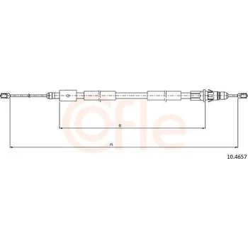 Autodíl Lanovod parkovací brzdy COFLE 92.10.4657