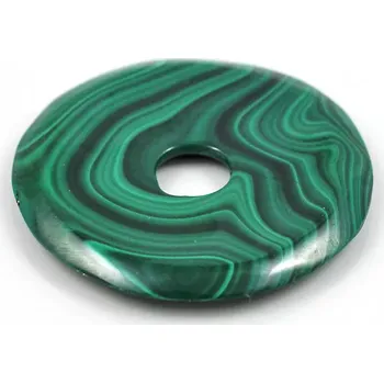 Drahý kámen Malachitový donut 40mm – 1 ks