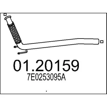 Výfuková trubka Výfuková trubka MTS 01.20159