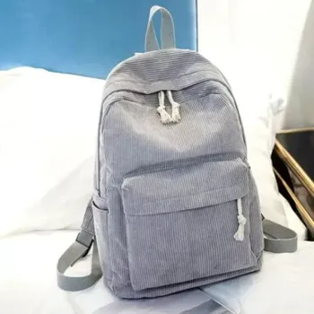 Městský batoh Manšestrový dámský batoh T9 (Dámský městský batoh, velký, prostorný - ideální pro studenty)