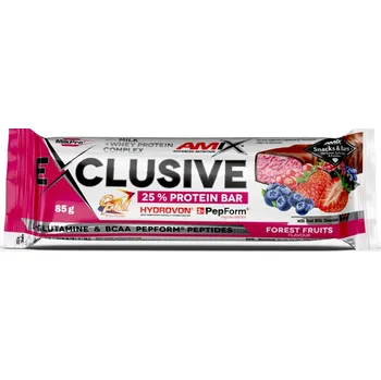 Fitness strava Amix Exclusive Protein Bar 85 g forest fruits