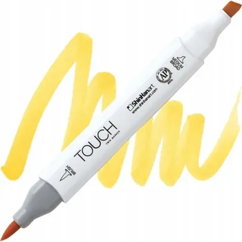 Lihová fixa TOUCH oboustranná Brush & Chisel, Y34 Yellow