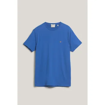 Pánské oblečení TRIČKO GANT SLIM SHIELD SS T-SHIRT RICH BLUE