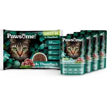 Krmivo pro kočku Kapsička PAWSOME Cat s tuňákem 4x85g (multipack)