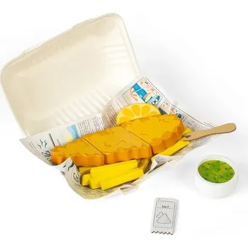 Dětská kuchyňka Bigjigs Toys Ryba a hranolky