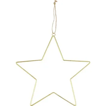 Vánoční dekorace závěs hvězda kovový 28cm 8886237 UNIPAP