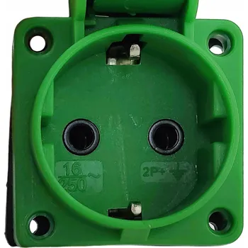 Elektrická zásuvka Elektrická Zásuvka TP Electric zelená