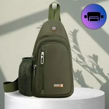 Cestovní batůžek R110Z (Zelený cestovní batůžek s kapsou na láhev )