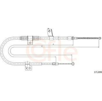 Autodíl Lanovod parkovací brzdy COFLE 92.17.2291
