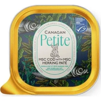 Krmivo pro psa Paštika CANAGAN Petite Dog vanička treska a sleď 100g
