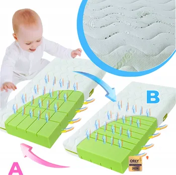 Matrace Fiki Miki Pěnová Matrace v bambusovém potahu 120x60 BAMBOO