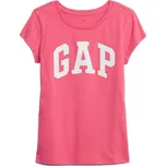 Dívčí tričko GAP HERITAGE VALUE LOGO M Růžová, Bílá