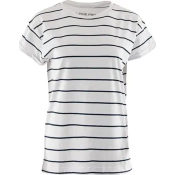 Dámské triko ALPINE PRO MEVA S Bílá, Tmavě modrá