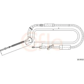 Auto-moto Lanovod parkovací brzdy COFLE 92.10.9332
