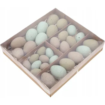 Vánoční ozdoba Velikonoční přívěsky ve tvaru vajíček ve tvaru kraslice ozdoby vajíčka tyrkysová 30 ks