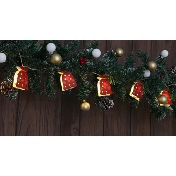 Vánoční dekorace Vánoční LED světýlka, pytlíky na dárky, časovač 6+18