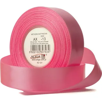 Stuha ALIGA stuha 6/32m -13 růžová sv. hladká ,balení 4 ks 297747