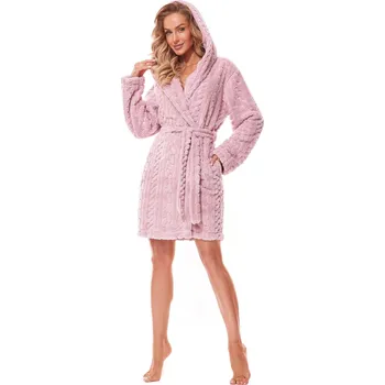 Dámské oblečení Dámský župan 2308 Swet beige - L&L Béžová XL