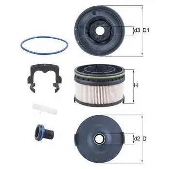Palivový filtr Palivový filtr KNECHT KX 568KIT
