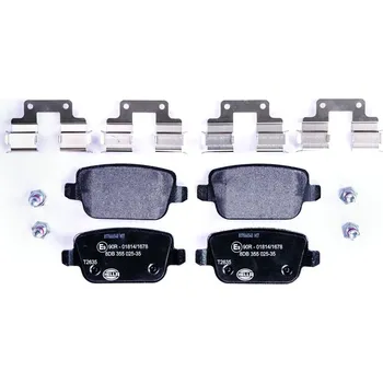 Brzdová destička Sada brzdových destiček, kotoučová brzda HELLA 8DB 355 025-351