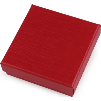 Dárková krabička Krabička na šperky 9x9 cm Varianta: 2 červená, Balení: 1 ks