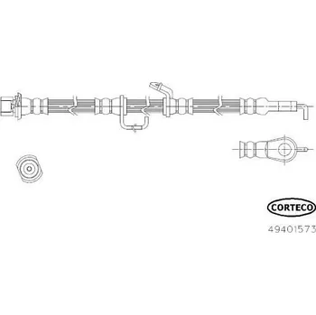 Brzdová hadice Brzdová hadice CORTECO 49401573