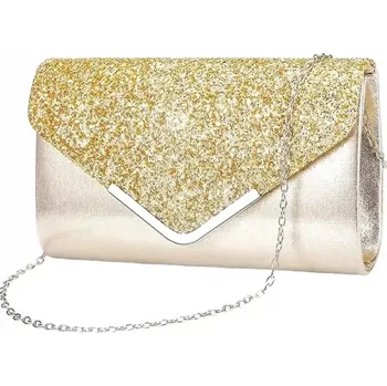 Kabelka Zlatá lesklá kabelka PS102 zlatá