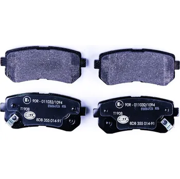 Brzdová destička Sada brzdových destiček, kotoučová brzda HELLA 8DB 355 014-911