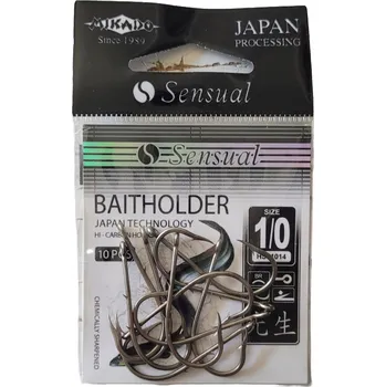 Rybářský háček Háčky na přívlač s protihrotem Mikado Sensual Baitholder, velikost 10, ks (balení)