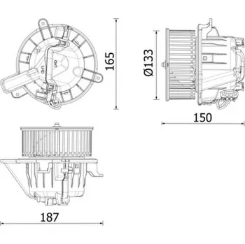 vnitřní ventilátor MAHLE AB 325 000P