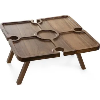 Servírovací stolek MOOKA hnědý 892597