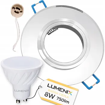 Žárovka Stropní zapuštěné svítidlo Lumenix 8 W GU10 9 cm stříbrné