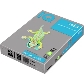 Barevný papír Barevný kancelářský papír šedá pastelová tmavá A4 80g 500ls IQ Color