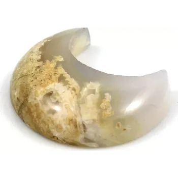 Drahý kámen Achát mechový kabošon – 1 ks