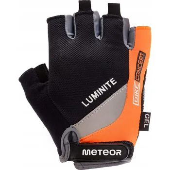Cyklistické rukavice Cyklistické rukavice Meteor S oranžové