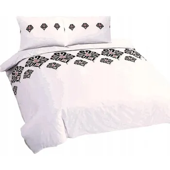 Povlečení Povlečení 140x200 parzenica bílá černá horský vzor R23 Ranforce