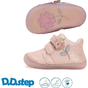 Dívčí polobotky Celoroční obuv DDstep barefoot S070-51171 Baby Pink dívčí Velikost: 24