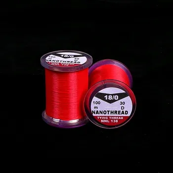 Umělá nástraha HENDS NANOTHREAD 20D - 22/0 VELKÁ CÍVKA NNL Barva: Red 128