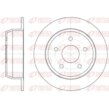 Brzdový kotouč Brzdový kotouč REMSA 6628.00