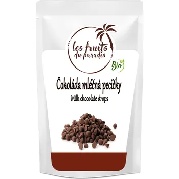 Čokoláda Mléčná čokoláda pecičky BIO 1 kg Les Fruits du Paradis