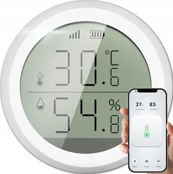 Senzor teploty a vlhkosti ZigBee TUYA LCD Smart Life pro chytrou domácnost - vlhkoměr